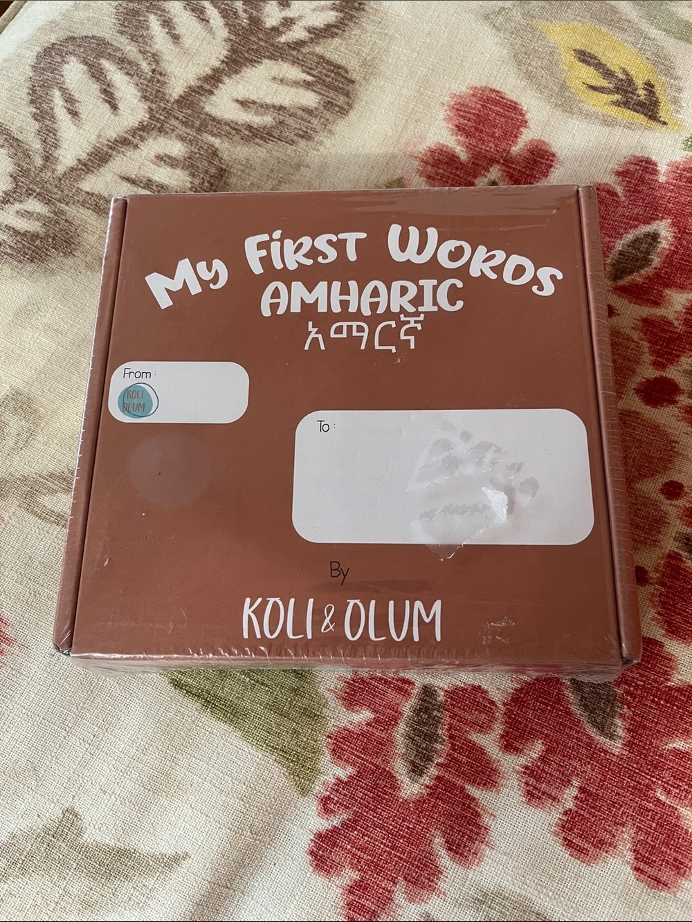 New! KOLI & OLUM Board Book Set My First Words Amharic Ethiopian Language